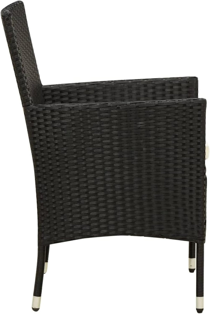 Tidyard 4 STK. Gartenstühle Rattan Gartensessel Rattanstühle Balkonstuhl Relaxsessel Garten Essstühl