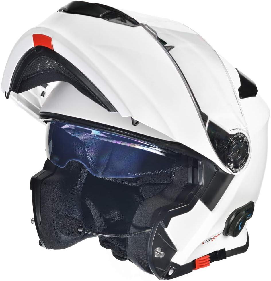 Bluetooth Klapphelm Motorradhelm Conzept Jethelm Crosshem Integralhelm Sonnenvisier Helm rueger