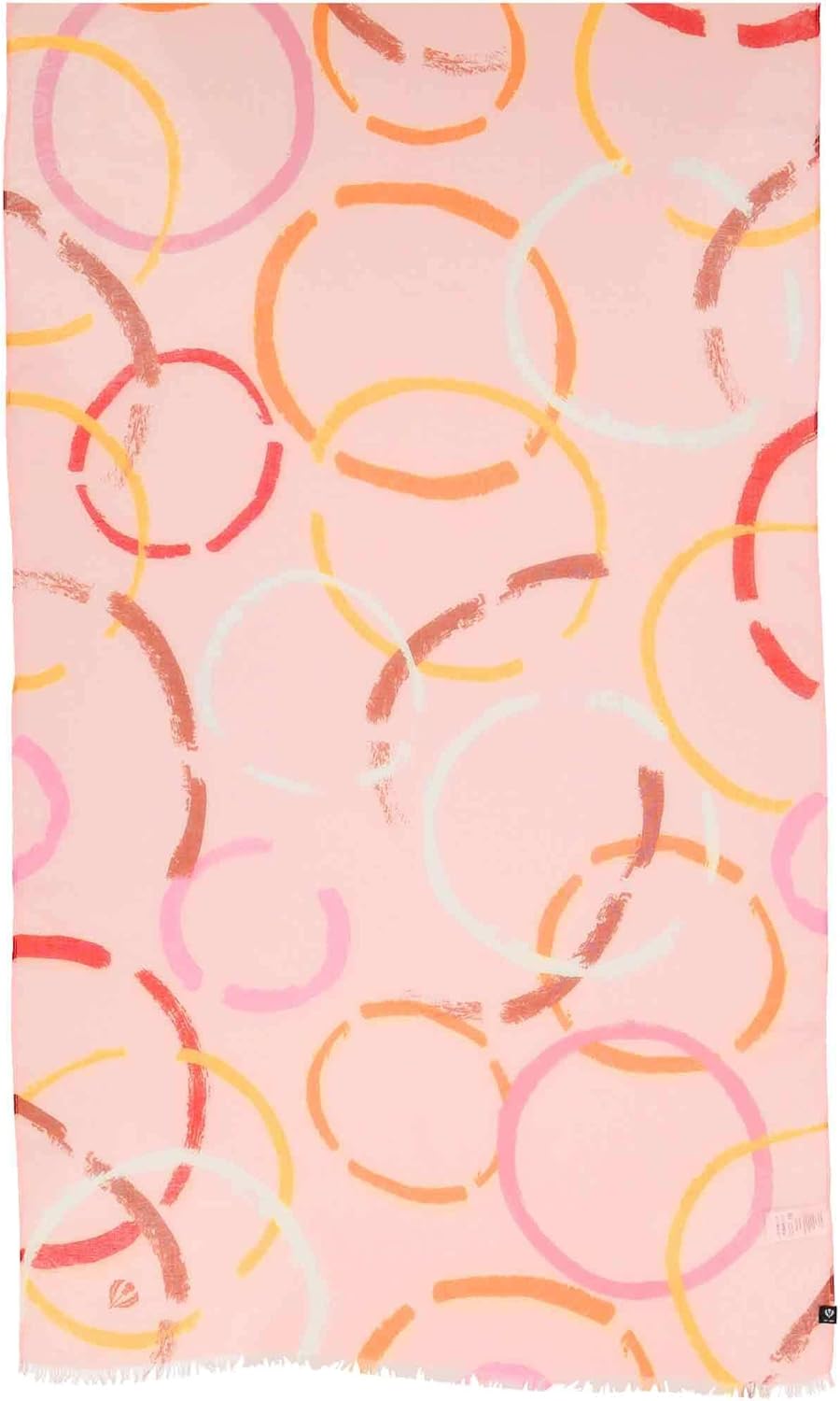 FRAAS Damen Schal mit Kreis-Muster - 70 x 180 cm - nachhaltig aus recyceltem Polyester - Perfekt für