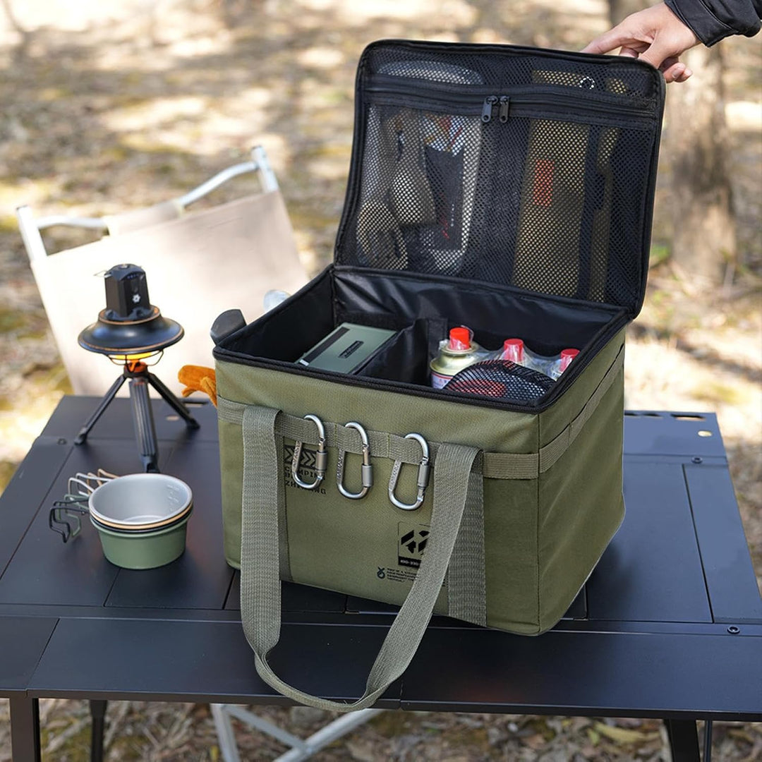 Camping-Aufbewahrungstasche Robust, Wasserdicht, Faltbar, Mehrweg-Pack- und Militärgrün, Militärgrün