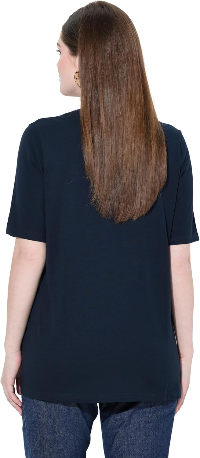 Ulla Popken Damen T-Shirt 42-44 Altrosa, 42-44 Altrosa