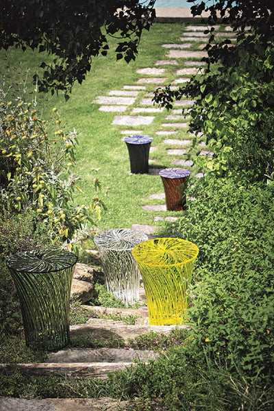 Kartell Sparkle, Bambus, crystal, 38 x 44 x 38 cm Sgabello Cristallo, Sgabello Cristallo