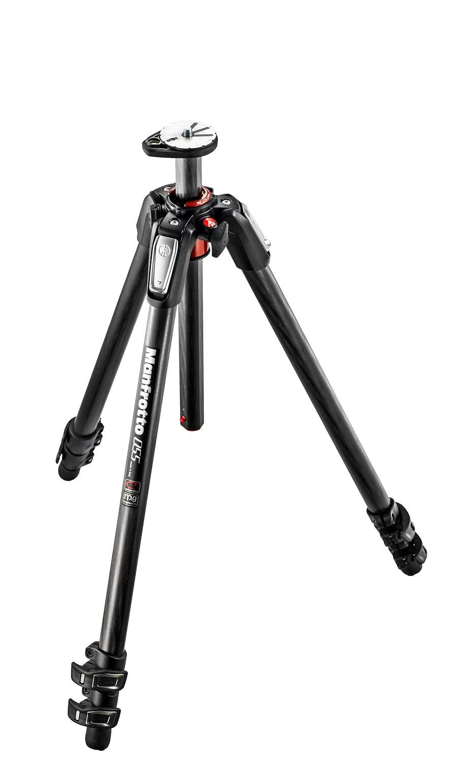 Manfrotto 055XPRO Carbon-Stativ mit 3 Segmenten – Leichtes Reise-Stativ für DSLR & spiegellose Kamer