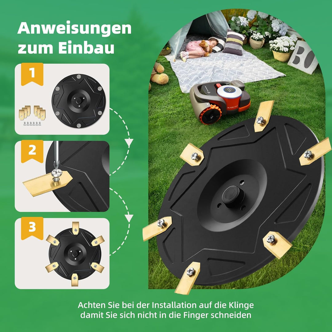 [AUFRÜSTUNGSSET] Messerteller Aufrüstungsset mit 30 Klingen und Schrauben, Kompatibel mit Segway Nav