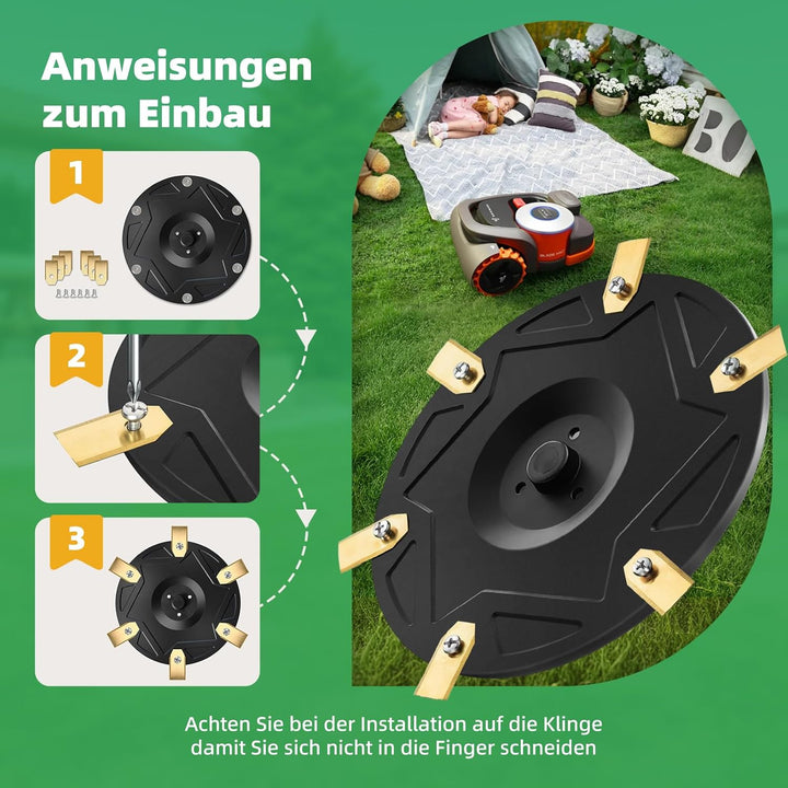 [AUFRÜSTUNGSSET] Messerteller Aufrüstungsset mit 30 Klingen und Schrauben, Kompatibel mit Segway Nav
