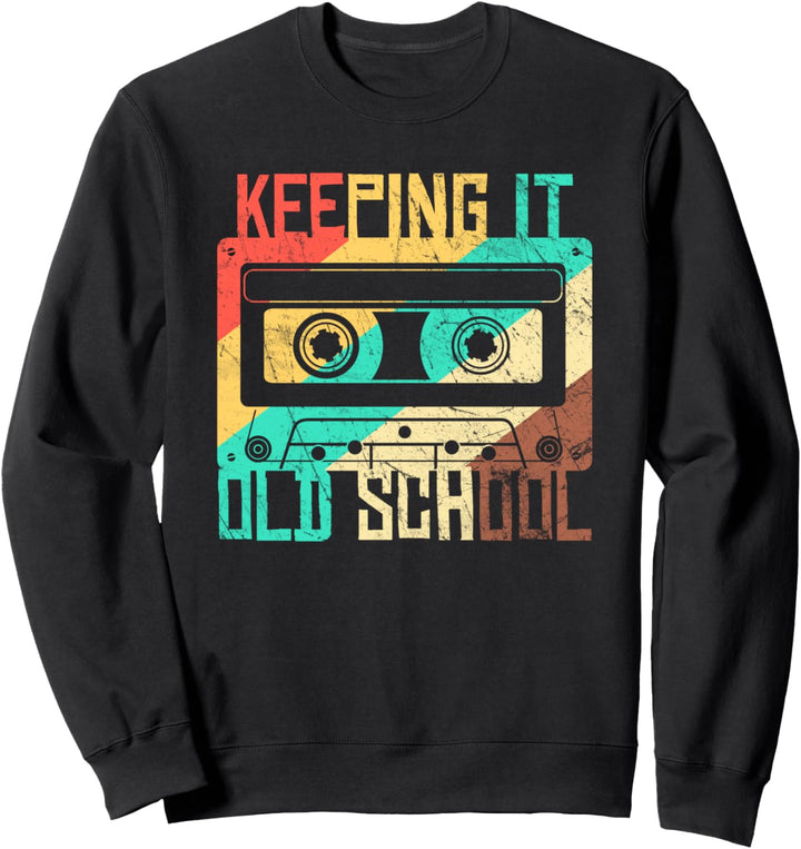 Kassette Vintage Retro Musik Kassetten 80er und 90er Jahre Sweatshirt