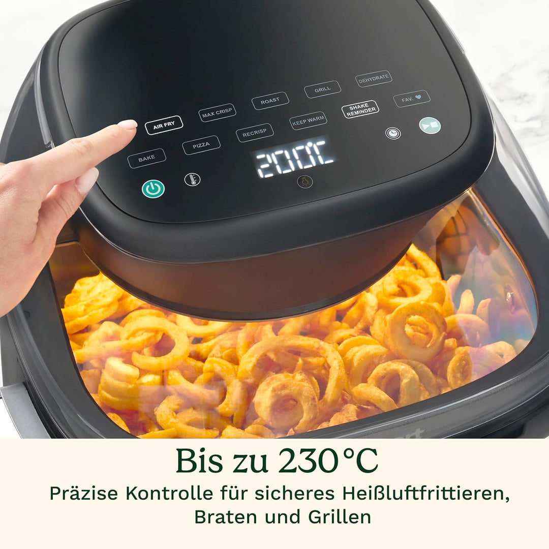 Cuisinart ClearView™ Heissluftfritteuse mit 280°‑Sichtfenster I PFAS‑frei I 8,5‑l Familiengrösse I m