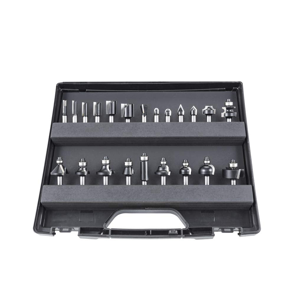 DICTUM® HW-Fräserset, 22-teilig, im Transportkoffer