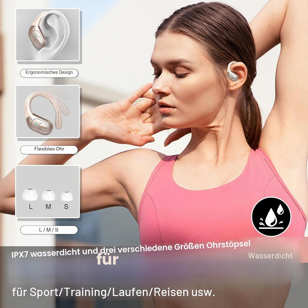 AI Kopfhörer Übersetzer, 3-in-1Bluetooth 5.4 Echtzeit Sprachübersetzer Kopfhörer 164 Sprachen mit Ap