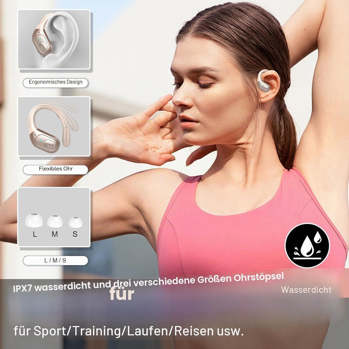 AI Kopfhörer Übersetzer, 3-in-1Bluetooth 5.4 Echtzeit Sprachübersetzer Kopfhörer 164 Sprachen mit Ap