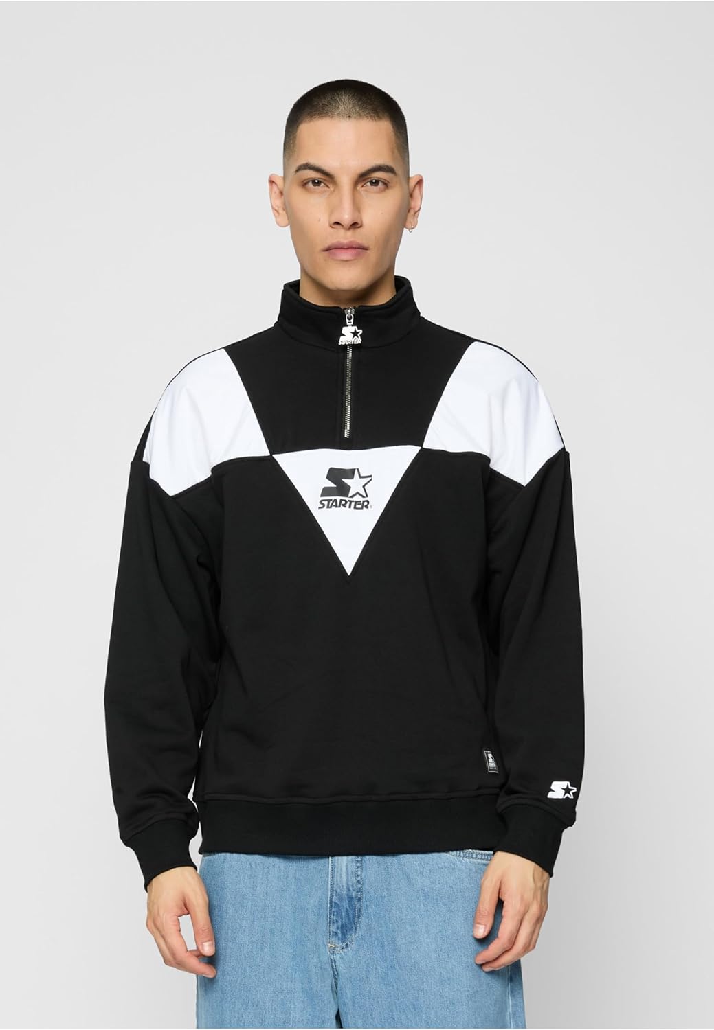 Starter Black Label Herren Starter Triangle Troyer S Black/White, S Black/White