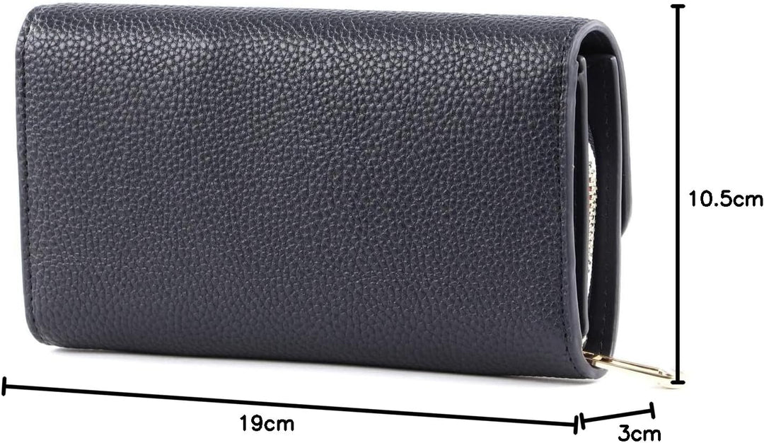 Tommy Hilfiger Damen Th Element Lrg Flap Wallet Corp, Blau, Einheitsgrösse, Acc Desert Sky Corporate