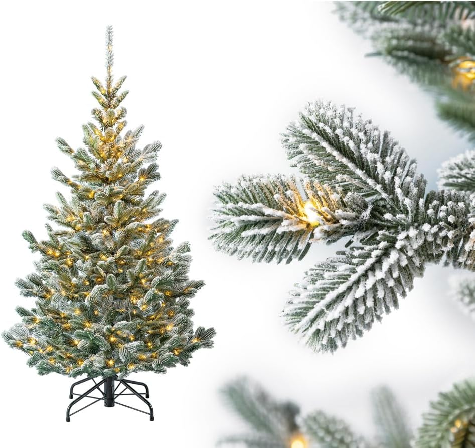 Evergreen Weihnachtsbaum 150 cm – naturgetreuer Tannenbaum, künstliche Kiefer mit Ständer – Christba