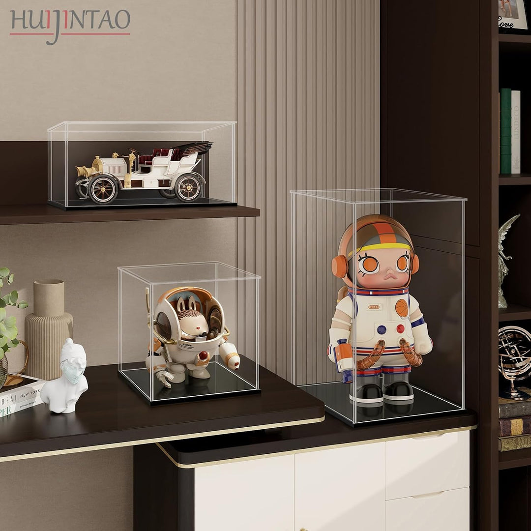 LANSCOERY Acryl Vitrine Selbstmontage Showcase Display case Schaukasten Boxen für Spielzeug Modell S
