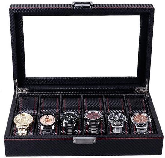 Guolich Uhr Aufbewahrungsbox Uhr Display Halter Gehäuse Leder Kohlefaser Schmuck Armband Sammlung Or