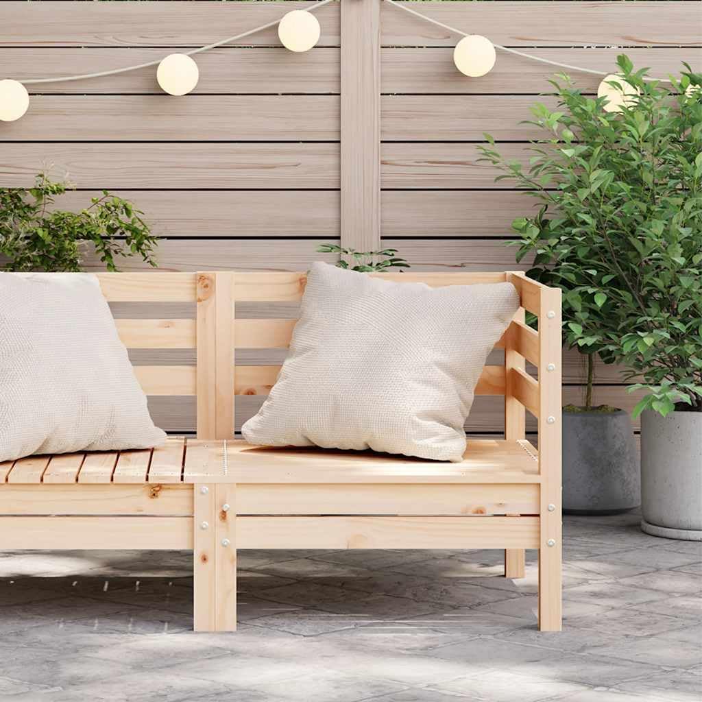 vidaXL Garten Ecksofa, Gartensofa mit Latten-Design, Gartencouch Modular mit Rückenlehne, Sofa Couch
