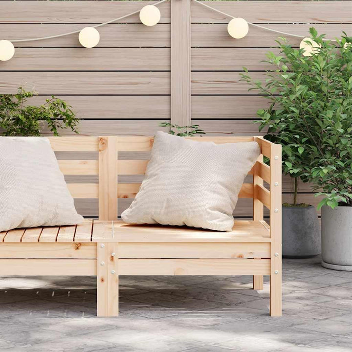 vidaXL Garten Ecksofa, Gartensofa mit Latten-Design, Gartencouch Modular mit Rückenlehne, Sofa Couch