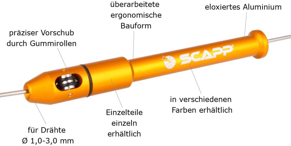 TIG-PEN II - WIG/TIG-Schweissdrahthalter Finger-Schweissdrahtzuführer (Orange), Orange