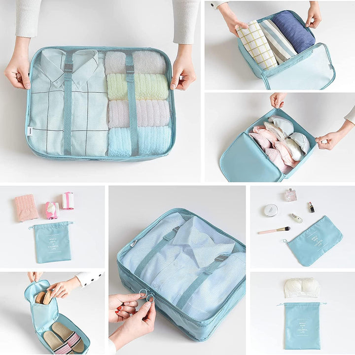 BillyBath Organizer set, Packing Cubes Kleidertaschen Schuhbeutel Reiseorganizer Packwürfel Kosmetik
