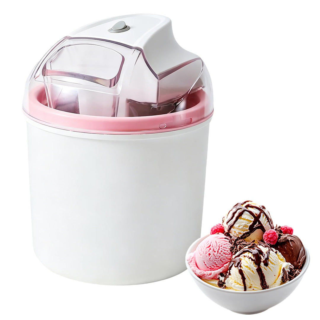 Eismaschine 1,6 L, für Eiscreme, Sorbet & Frozen Joghurt, Softeismaschine mit One-Touch-Bedienung, 2