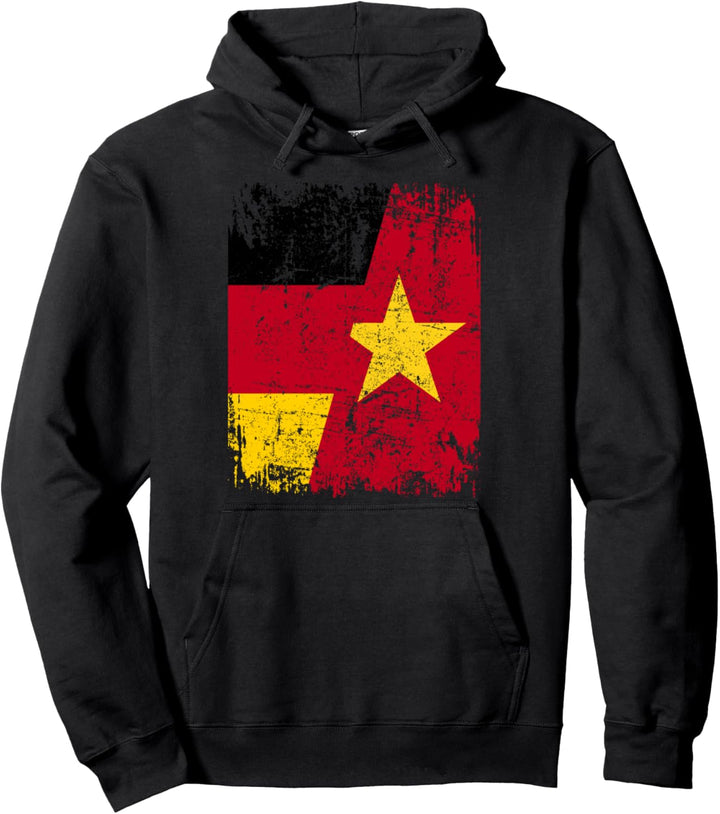 VIETNAM DEUTSCHLAND Flagge | Damen Herren Kinder | Vietnam Pullover Hoodie