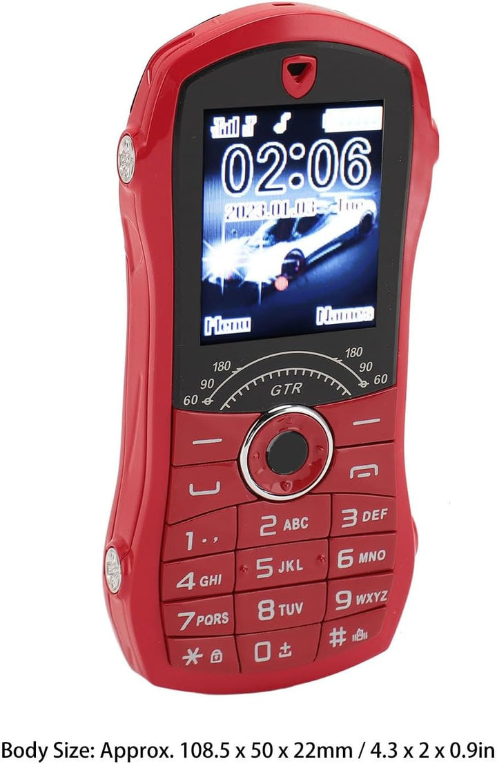 Robustes Basis-Handy, 1,8-Zoll-HD-Display, Grosse Tasten, Handys für Senioren, Dual-SIM in Autoform,