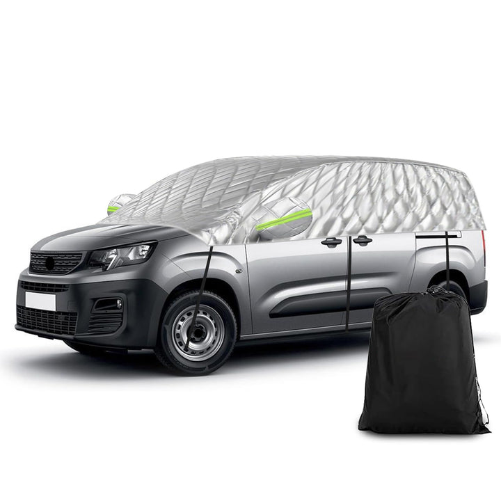 Halbgarage für Citroen Berlingo K9 XLWB 2018-2025, Halbe Autoabdeckung Winter Sommer, Abdeckplane Au