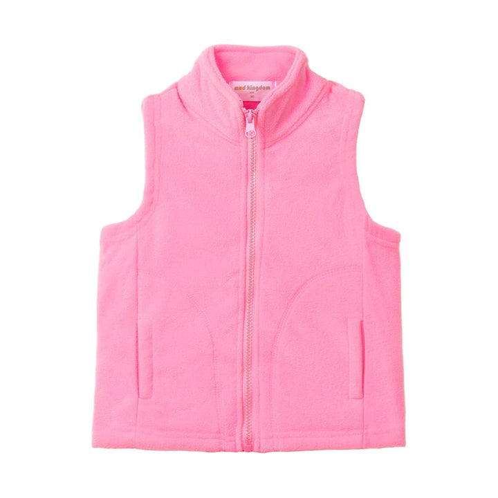 Mud Kingdom Jungen Weste Fleece Einfarbig 5 Jahre Rosa, 5 Jahre Rosa