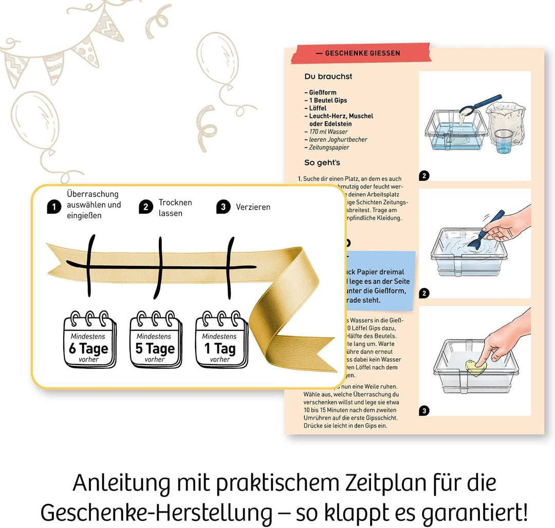 KOSMOS 658120 Happy Presents - Verstecke Überraschungen zum Ausgraben, Experimentierset für Kinder a