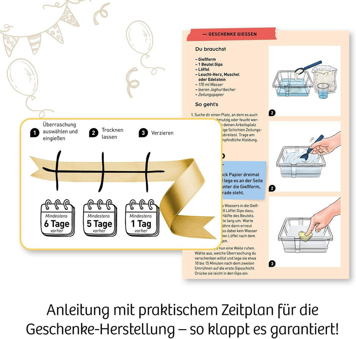 KOSMOS 658120 Happy Presents - Verstecke Überraschungen zum Ausgraben, Experimentierset für Kinder a