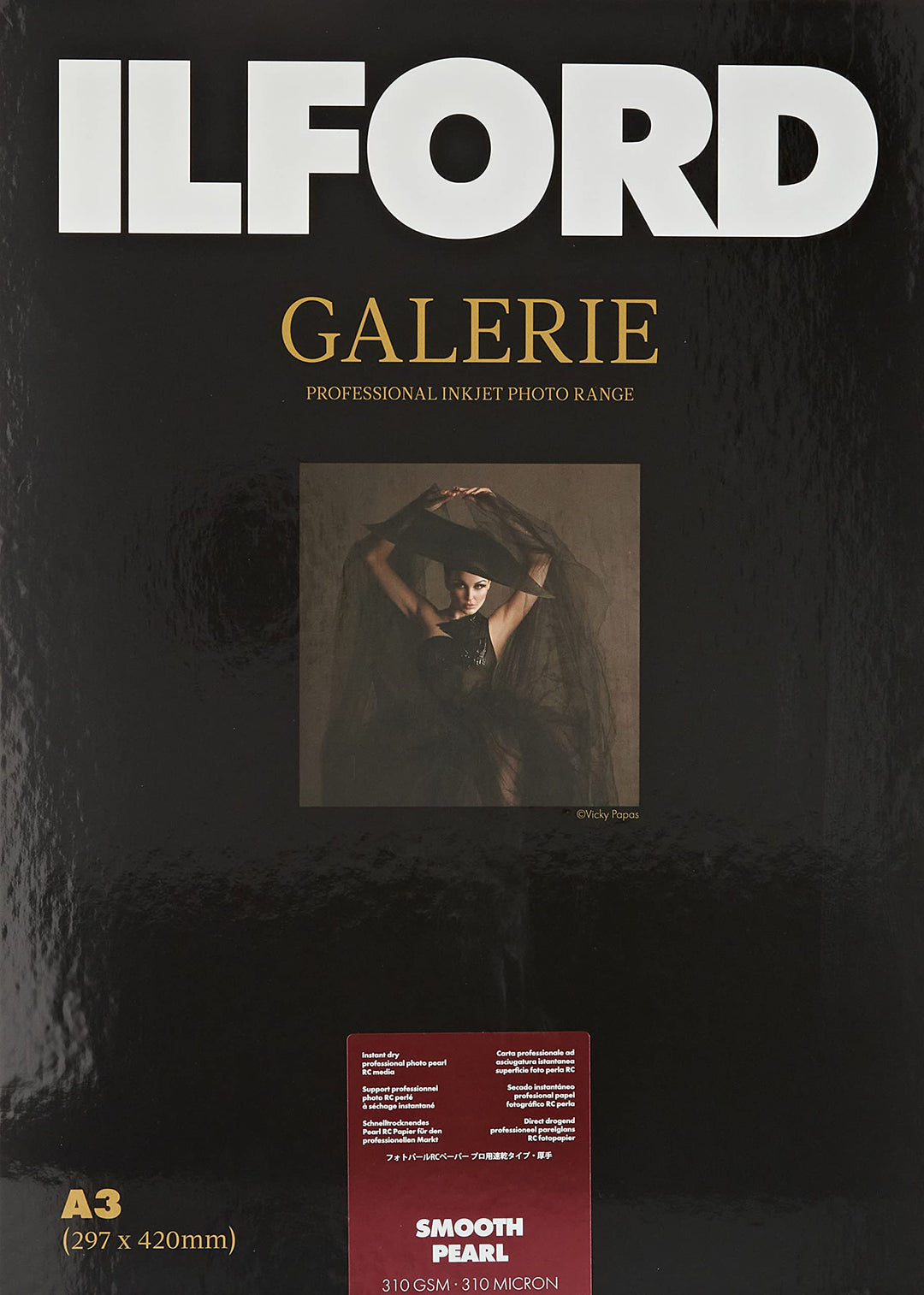 Ilford 2001748.0 Prestige Smooth Pearl Paper, 310g, 25 Blatt, A3, 29,7 x 42 cm A3 - 25 Blatt, A3 - 2