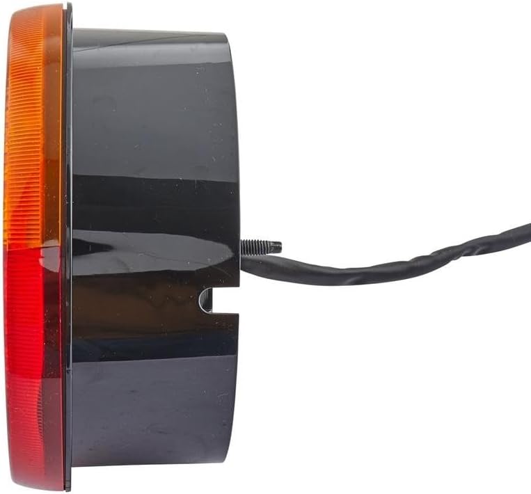 HELLA - Heckleuchte - Glühlampe - 12V - Anbau/geschraubt - Lichtscheibenfarbe: rot/gelb - Stecker: A