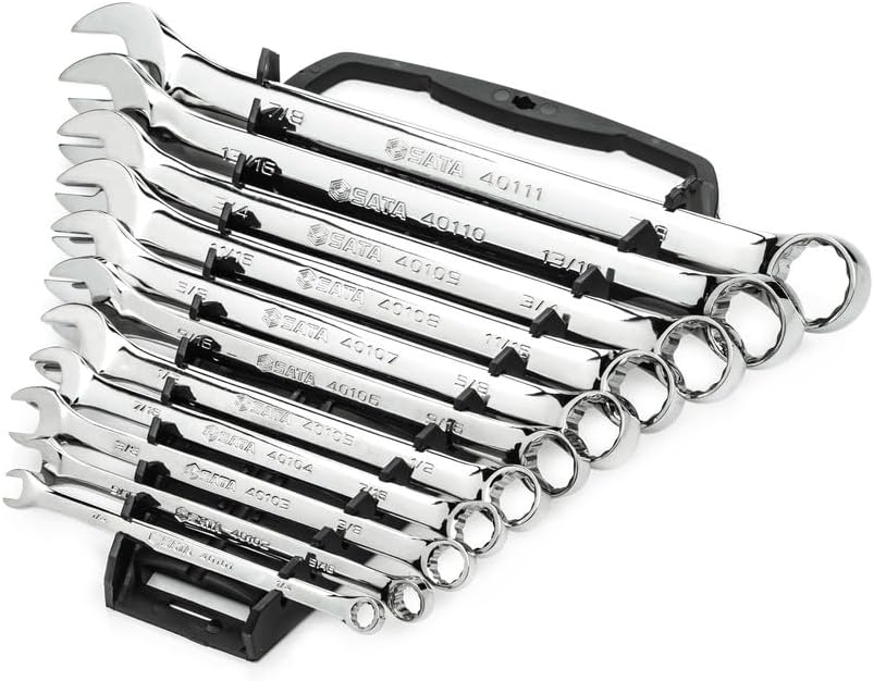 SATA ST09021SJ Ringmaulschlüssel, Gabelringschlüssel, Gabelschlüssel, Schraubenschlüssel Set 1/4"/6,