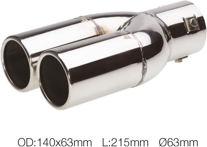 Simoni Racing TRX/77 Exhaust Tip Double Rounded, INOX