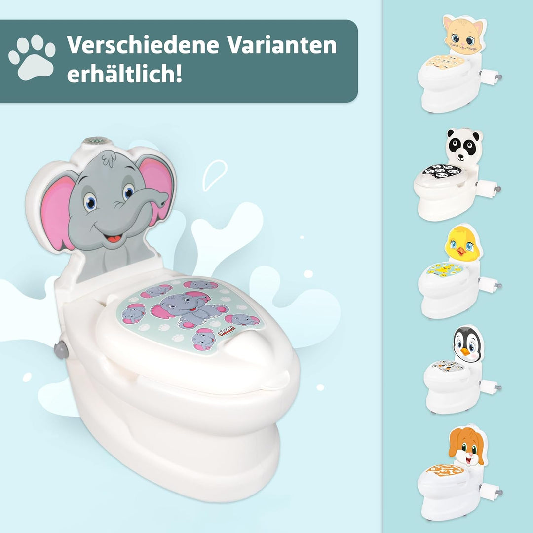 Kindertöpfchen Töpfchen Kinder ab 18 Monate Kindertoilette Babytopf mit Spülgeräusch herausnehmbarer