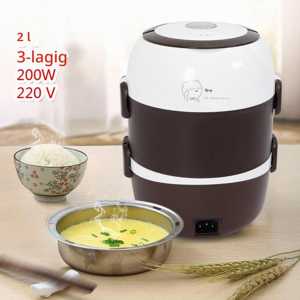 Multi-Funktions Mini Elektrische Lunchbox Edelstahl-Liner Elektrisches Mittagessen des elektrischen