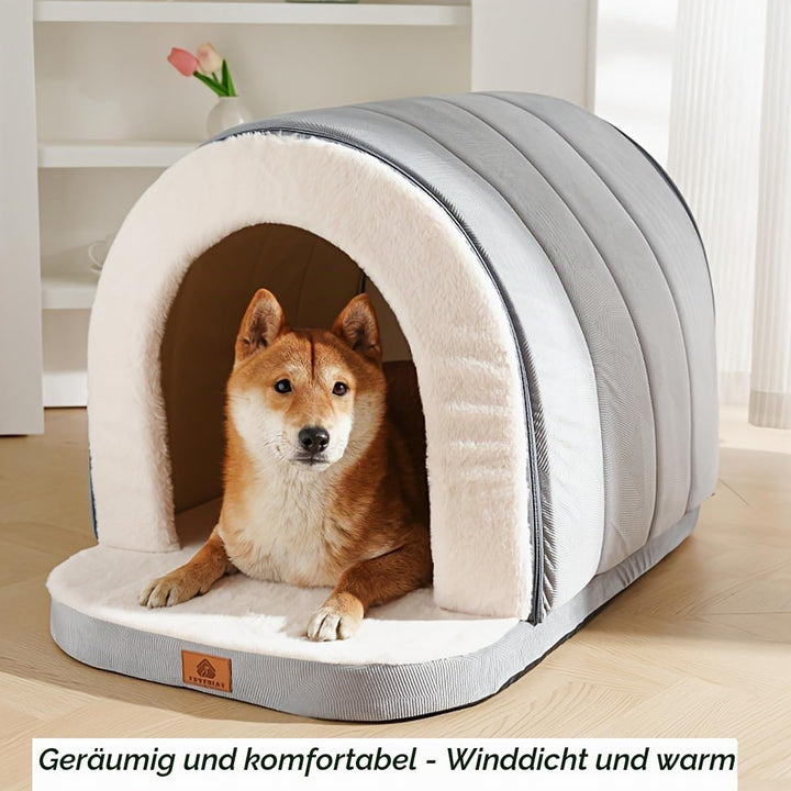 ERNAN Katzenhöhle grosse Katzen - Faltbare Katzenbett.Waschbares Hundebett, Komfortables Haustier-Ka