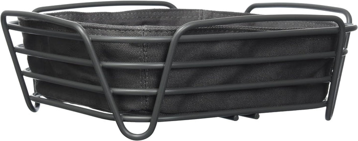 blomus -DELARA- Brotkorb Size L, quadratisch, herausnehmbare Stofftasche, stilvolles Design, 26 x 26