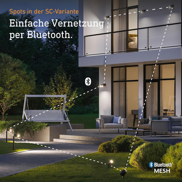Steinel LED-Strahler Spot DUO SC anthrazit, mit 90° Bewegungsmelder, vernetzbar, per App bedienbar,