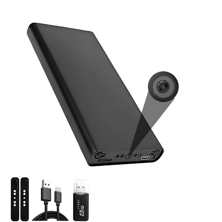 1080P HD Überwachungskamera – Ohne WLAN Direktaufzeichnung –Tragbare Kamera- 512 GB kompatibel – Inn