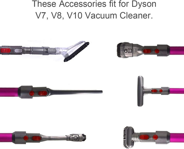 KEEPOW Zubehör Set Bürste für Dyson V7 V8 V10 V11 V15 SV10 SV11, Düse Bodendüse Ersatz Kit für Dyson