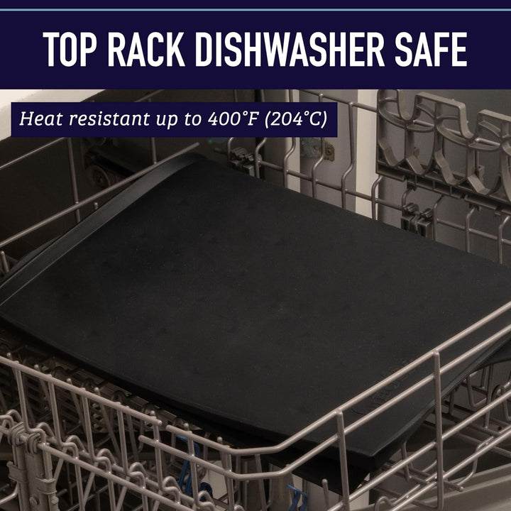 Leashboss Spritzmatte Medium/Gross – Napfunterlage Katzen & Hund mit Grosser Lippe, Rutsch- und Wass