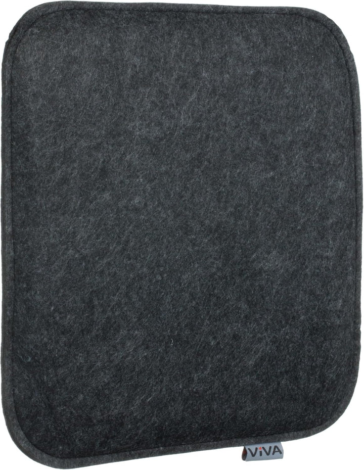 Brandsseller Sitzkissen Filz Eckig 8er Set 35x35x2 cm Stuhlkissen Sitzpolster Auflagen Anthrazit, An
