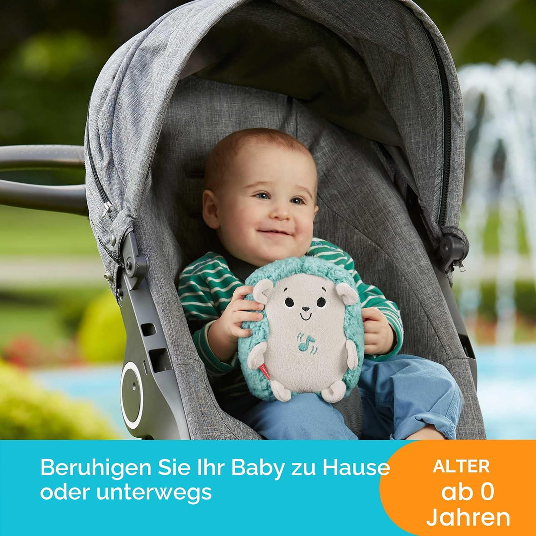 Fisher-Price Babytröster Igelform, Musikspielzeug, mit beruhigenden Vibes, Plüsch, mit Vibrationen,