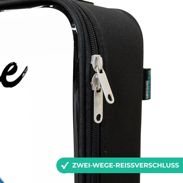 NoBoringSuitcases.com® Kinderkoffer Klein Personalisiert mit Name 48x31x19 cm Reisekoffer Kleiner Ki
