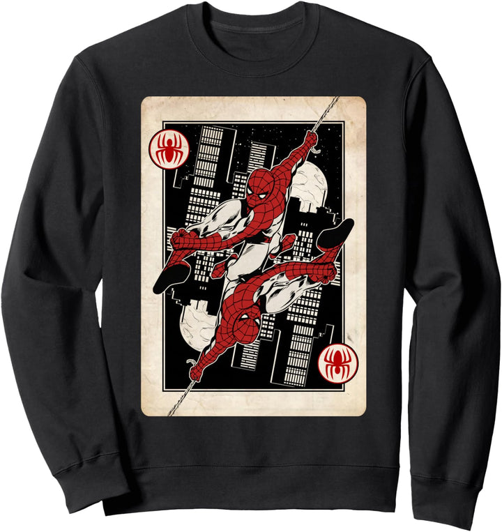 Marvel Spider-Man Web Swinging Card Sweatshirt
