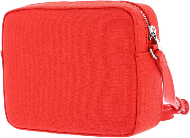 Calvin Klein Re-Lock Camera Bag W/Flap Jacquard Deep Orange