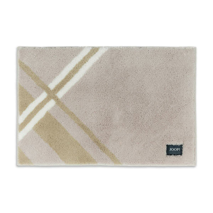 JOOP! Badteppich Checks Farbe Natur-Jasmin Grösse 50x60cm Natur-jasmin 50 x 60 cm, Natur-jasmin 50 x