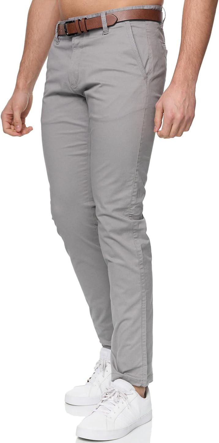 Indicode Herren Gower Chinohose Stretchhose | Chino Herrenhose Super Stretch Stoffhose 30W / 34L Itg