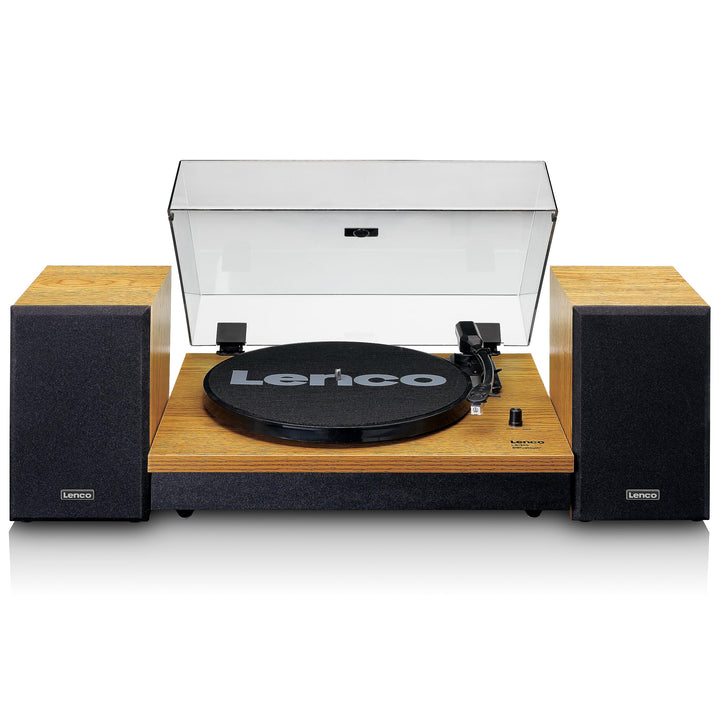 Lenco LS-300 - Hi-Fi Plattenspieler mit Bluetooth - Mit externen Lautsprechern 2 x 10 W RMS - Riemen